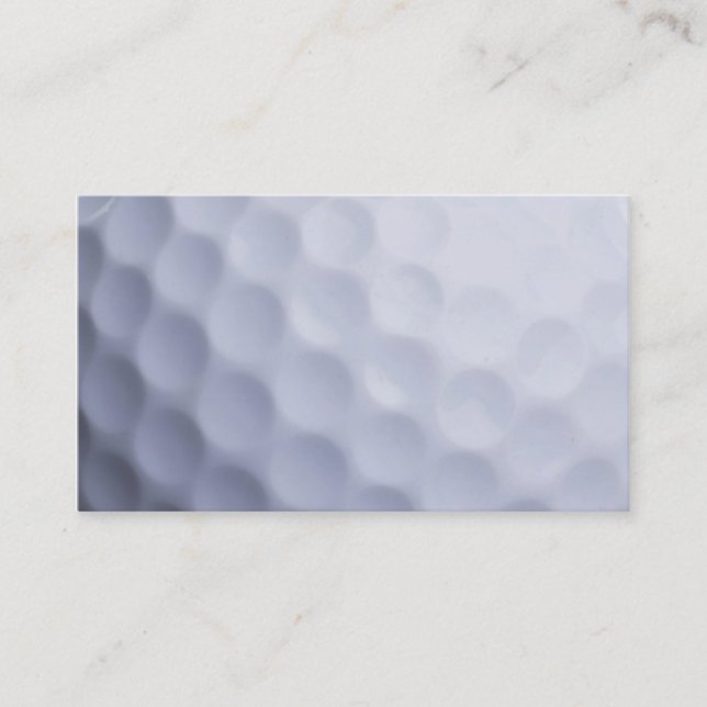 Golfball-Hintergrund kundengebundene Schablone Visitenkarte (Vorderseite)
