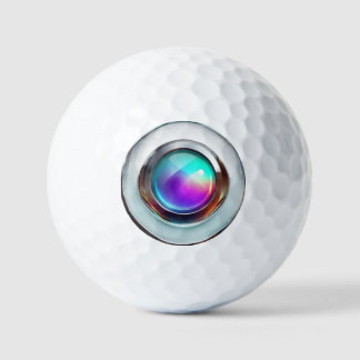 Golfball - im Stil einer falschen Kameralinse