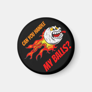 Golfball in Flammen, Schwarz Magnet