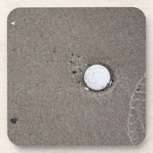 Golfball in Sandkork-Untersetzer Getränkeuntersetzer
