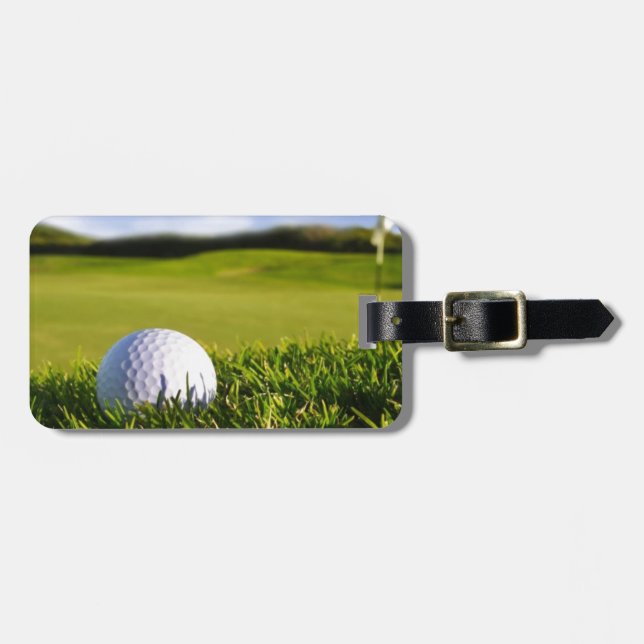 Golfball-Kurs Gepäckanhänger (Vorderseite horizontal)