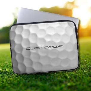 Golfball mit individuellem Text Laptopschutzhülle