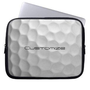Golfball mit individuellem Text Laptopschutzhülle