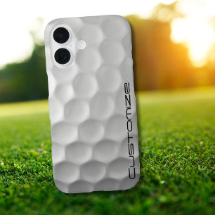 Golfball mit Personalisiertem Text iPhone 16 Hülle