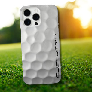 Golfball mit Personalisiertem Text iPhone 16 Pro Max Hülle