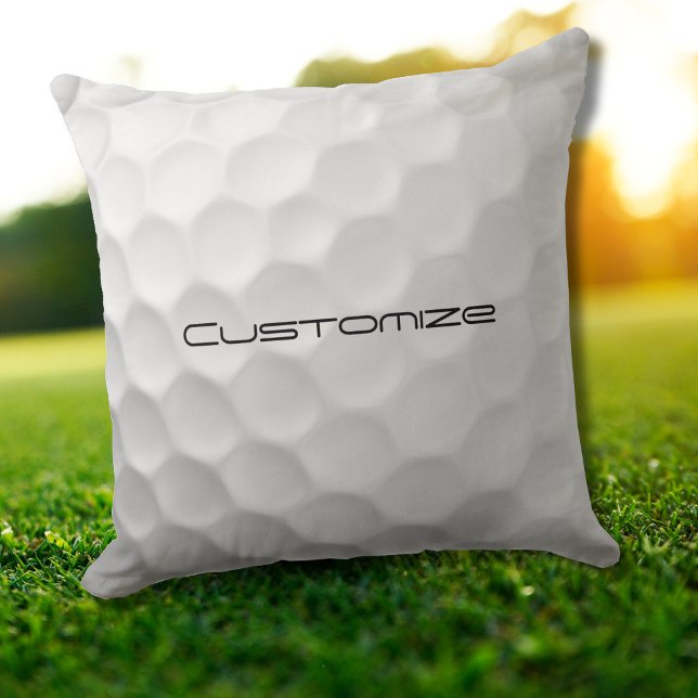 Golfball mit Personalisiertem Text Kissen (Von Creator hochgeladen)