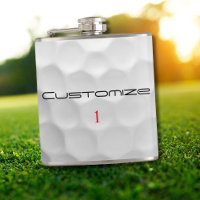 Golfball mit Personalisiertem Text und Nummer