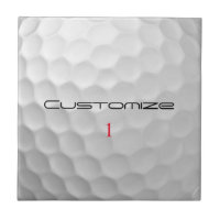 Golfball mit Personalisiertem Text und Nummer