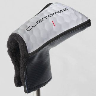 Golfball mit Personalisiertem Text und Nummer Golf Headcover
