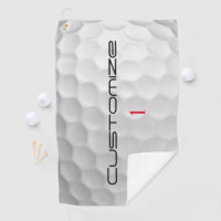 Golfball mit Personalisiertem Text und Nummer