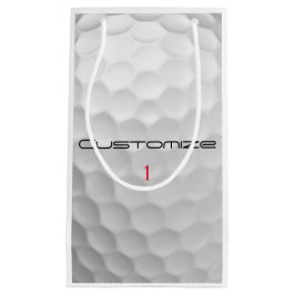 Golfball mit Personalisiertem Text und Nummer Kleine Geschenktüte