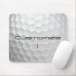 Golfball mit Personalisiertem Text und Nummer Mousepad<br><div class="desc">Passen Sie dieses Bild mit Text und Nummer Ihrer Wahl an. Einzigartiges Design für den lässigen Golfer zum beruflichen im Herzen. Einzigartig und elegant, wird dies sicherlich Ihre Golffreunde beim nächsten Turnier beeindrucken.</div>