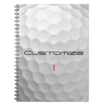 Golfball mit Personalisiertem Text und Nummer