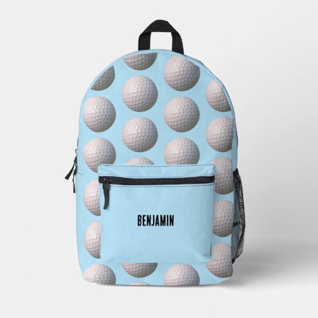 Golfball mit Personalisierten Dimples Bedruckter Rucksack (Vorderseite)