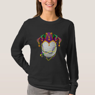 Golfball-Narrenhut Mardi Gras-Parade-Perlen Mardi T-Shirt