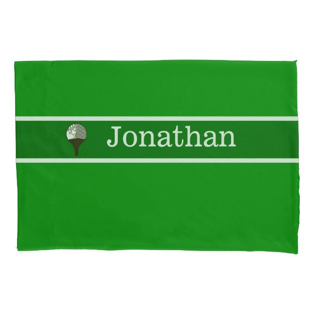 Golfball Personalisiert mit Namen Kissenbezug (Vorderseite)
