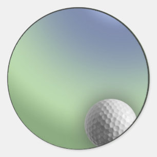 Golfball Runder Aufkleber