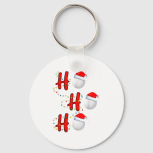 Golfball-Santa-Hut Ho Ho Ho Männer Frauen Weihnach Schlüsselanhänger