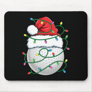 Golfball-Santa-Hut Männer Frauen Weihnachten Golfe Mousepad