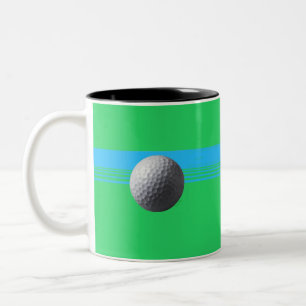 Golfball schwarze Zweiton-Tasse Zweifarbige Tasse
