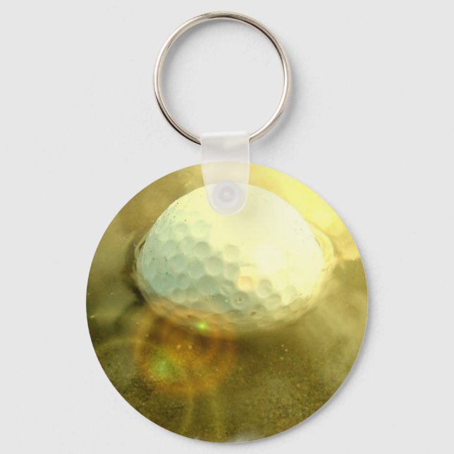 Golfball steckt im Schlüsselanhänger des Mud fest (Vorderseite)