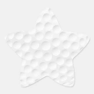 Golfball Stern-Aufkleber