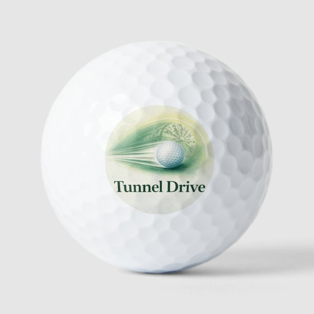 Golfball | Tunnelantrieb Geschwindigkeitsparcours- (Vorderseite)