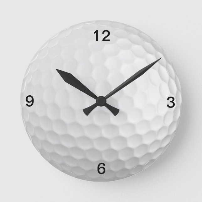 Golfball-Uhr Runde Wanduhr (Vorderseite)