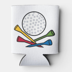 Golfball und T-Shirts Dosenkühler