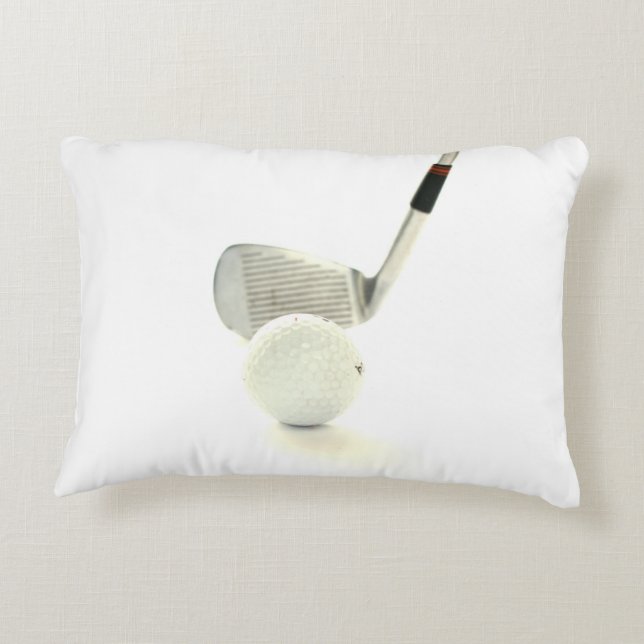 Golfball und Verein Zierkissen (Rückseite)
