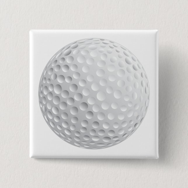 Golfball-Vektorgrafik Button (Vorderseite)