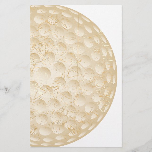 Golfball Vintag Briefpapier (Vorderseite)