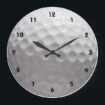 Golfball-Wall-Uhr mit Zahlen Große Wanduhr<br><div class="desc">Golf,  Golfball,  "Golf Ball",  Golf,  Golfer,  Golfer,  "Golf Fan",  Ball,  Sport,  weiß,  Tee,  Spaß,  lustig,  Spaß,  cool,  phantastisch,  trendig,  trendig,  modern,  modern,  modern,  Design,  albern,  whimsy,  whimsical,  Fotografie,  Foto,  Gigant,  groß,  vergrößert,  athletisch,  athletisch, </div>