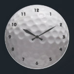 Golfball-Wall-Uhr mit Zahlen Große Wanduhr<br><div class="desc">Golf,  Golfball,  "Golf Ball",  Golf,  Golfer,  Golfer,  "Golf Fan",  Ball,  Sport,  weiß,  Tee,  Spaß,  lustig,  Spaß,  cool,  phantastisch,  trendig,  trendig,  modern,  modern,  modern,  Design,  albern,  whimsy,  whimsical,  Fotografie,  Foto,  Gigant,  groß,  vergrößert,  athletisch,  athletisch, </div>