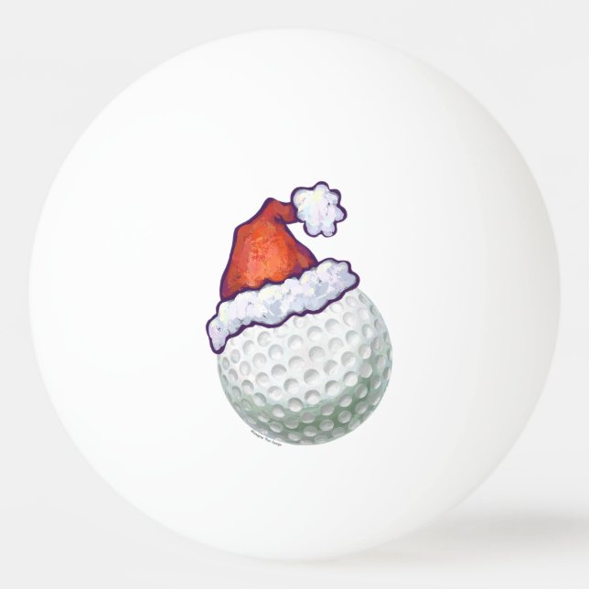 Golfball-Weihnachtshüte Tischtennisball (Rückseite)