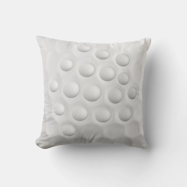 Golfball-Wurfs-Kissen Kissen (Vorderseite)