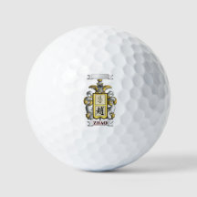 Golfball Zhao Nachname und Schild