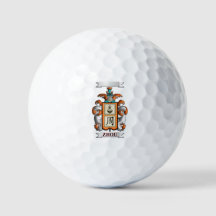 Golfball Zhou Nachname und Schild
