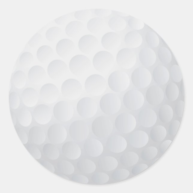 Golfballaufkleber Runder Aufkleber (Vorderseite)