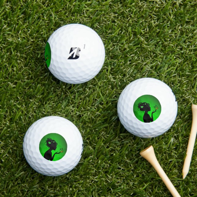 Golfbälle Die grüne Schmetterlinge (Insitu Gras)