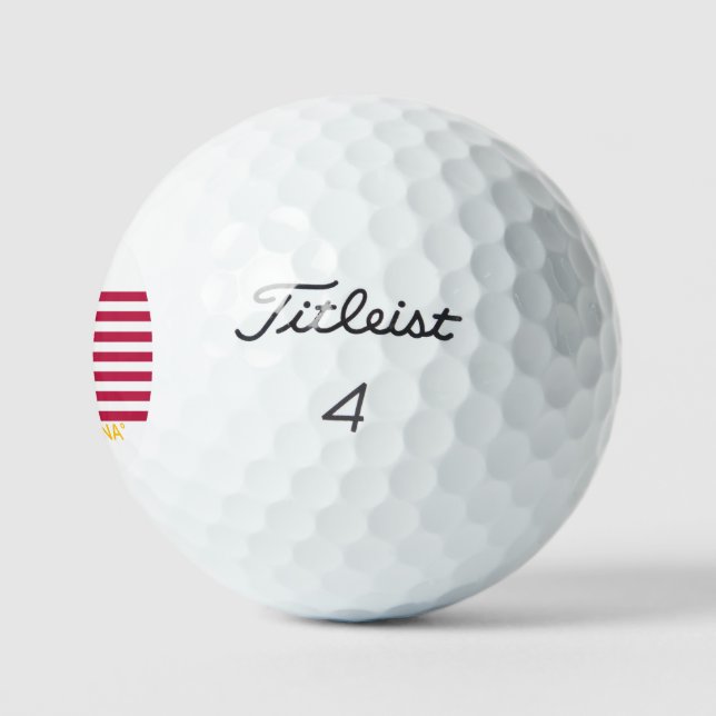Golfbälle mit amerikanischer Flagge (Logo)