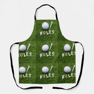Golfbälle sind auf grünem Gras verrückt nach Golf Schürze