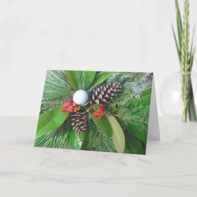 Golfballkiefer Kegel und Evergreens Weihnachten (Vorderseite)
