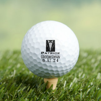 GOLFBALLS DER personalisierten TRAUZEUGE WEDPARTY Golfball