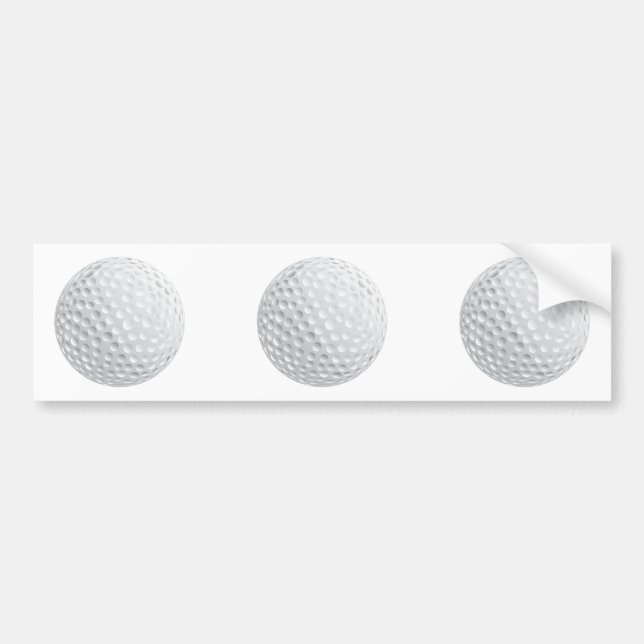 Golfballvektorgrafik Autoaufkleber (Vorne)