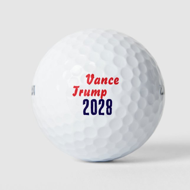 Golfbaslls Vance/Trump 2028 Golfball (Vorderseite)