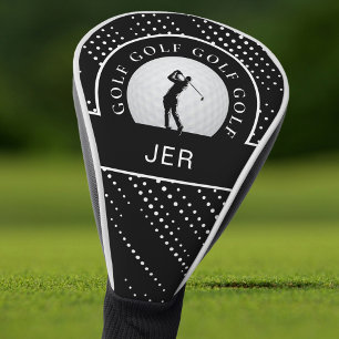 Golfbenutzerdefinierter männlicher Golfer Silhouet Golf Headcover