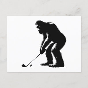 Golfbigfoot Feiertagspostkarte