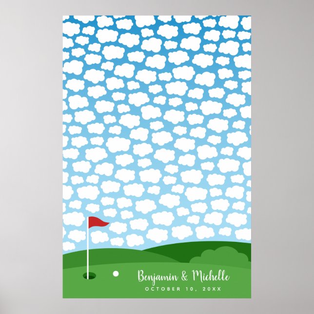 Golfbuchplakat - 150 Unterschriften Poster (Vorne)
