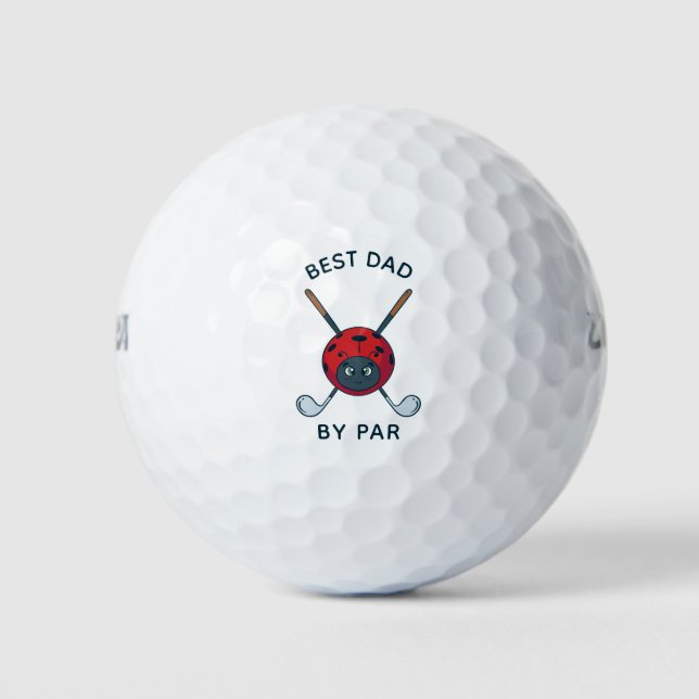Golfbug Best Vater Par Vates Day Custom Golfball (Vorderseite)
